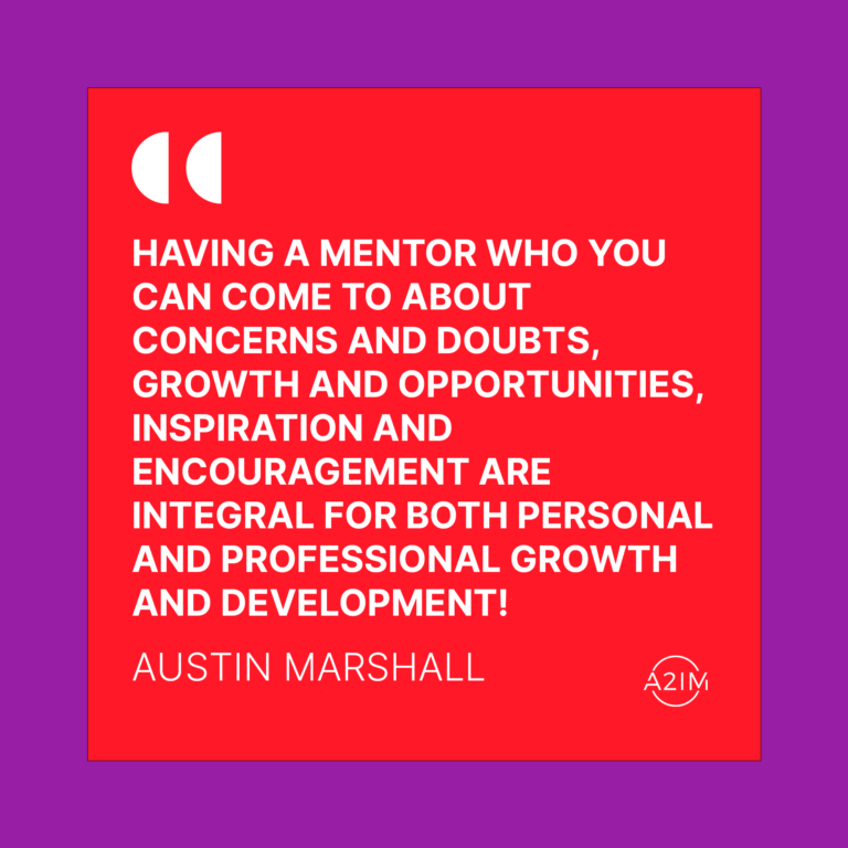 Having a mentor who you can come to about concerns and doubts, growth and opportunities, snspiration and encouragement are integral for both personal and professional growth and development! Austin Marshall