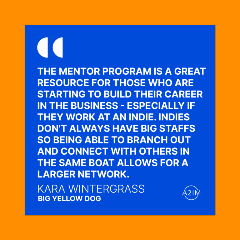 the mentor program is a great resource for those who are starting to build their career in the business especially if they work at an indie. Indies dont always have big staffs so being able to branch out and connect with others in the same boat allows for a larger network. Kara Wintergrass. Big Yellow Dog